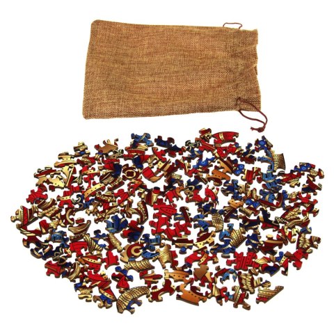 Puzzle drewniane / kolorowe - Słoń Eureka 3D