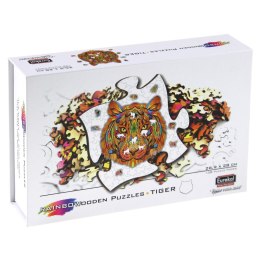 Puzzle drewniane / kolorowe - Tygrys Eureka 3D