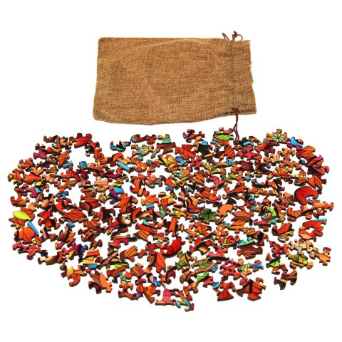 Puzzle drewniane / kolorowe - Tygrys Eureka 3D