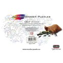 Puzzle drewniane / kolorowe - Wilk Eureka 3D