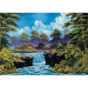 PQ Puzzle 1000 el. BOB ROSS Wodospad w dolinie Schmidt - puzzle