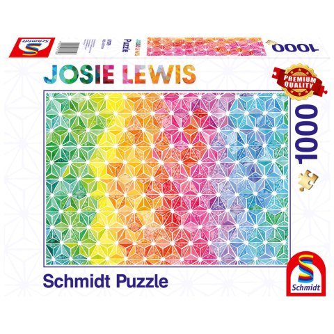 PQ Puzzle 1000 el. JOSIE LEWIS Kolorowe trójkąty Schmidt - puzzle
