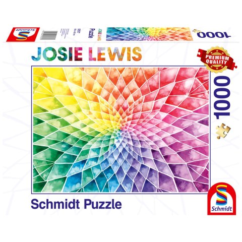 PQ Puzzle 1000 el. JOSIE LEWIS Kolorowy kwiat Schmidt - puzzle