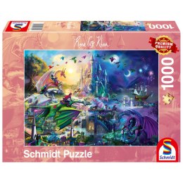 PQ Puzzle 1000 el. ROSE CAT KHAN Smoczy konkurs Schmidt - puzzle