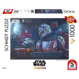 PQ Puzzle 1000 el. THOMAS KINKADE W drogę (Star Wars - The Mandalorian) Schmidt - puzzle