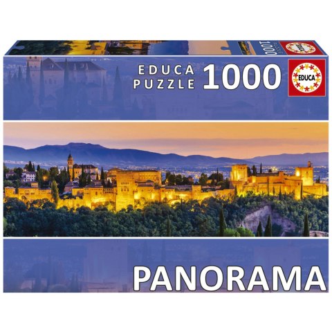 Puzzle 1000 el. Alhambra / Hiszpania (panorama) Educa