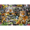 Puzzle 1500 el. Tygrysy w dżungli Educa