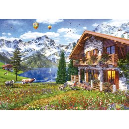 Puzzle 4000 el. Dom w Alpach Educa