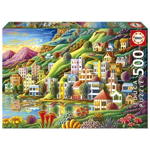 Puzzle 500 el. Miejskie nabrzeże Educa