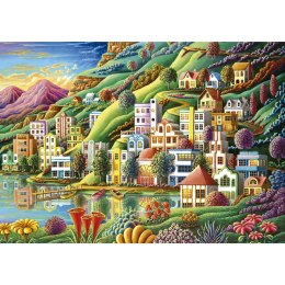 Puzzle 500 el. Miejskie nabrzeże Educa