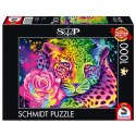 PQ Puzzle 1000 el. SHEENA PIKE Kolorowy lampart Schmidt - puzzle