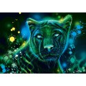 PQ Puzzle 1000 el. SHEENA PIKE Zielono-niebieska pantera Schmidt - puzzle