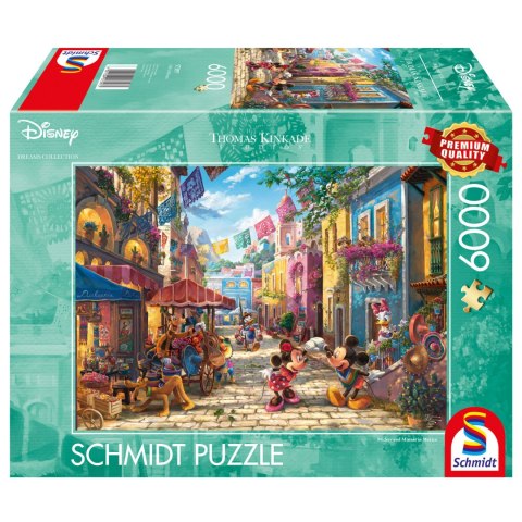 PQ Puzzle 6000 el. THOMAS KINKADE Myszka Miki & Minnie w Meksyku (Disney) Schmidt - puzzle