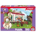 Puzzle 100 el. SCHLEICH Klub jeździecki Schmidt - puzzle