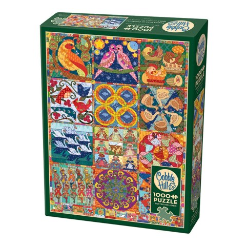 Puzzle 1000 el. Dwanaście dni Świąt Bożego Narodzenia Cobble Hill