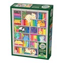 Puzzle 1000 el. Koty i książki Cobble Hill