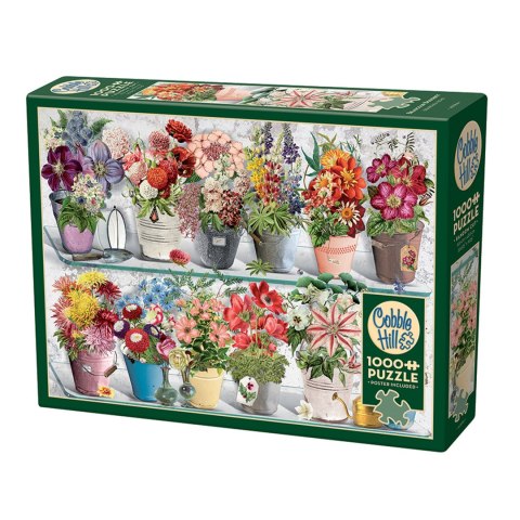 Puzzle 1000 el. Kwiaty doniczkowe Cobble Hill