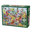 Puzzle 1000 el. Ogród pełen motyli Cobble Hill