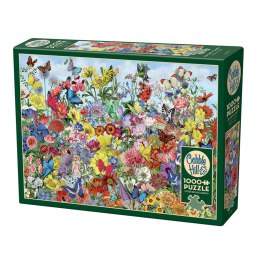Puzzle 1000 el. Ogród pełen motyli Cobble Hill