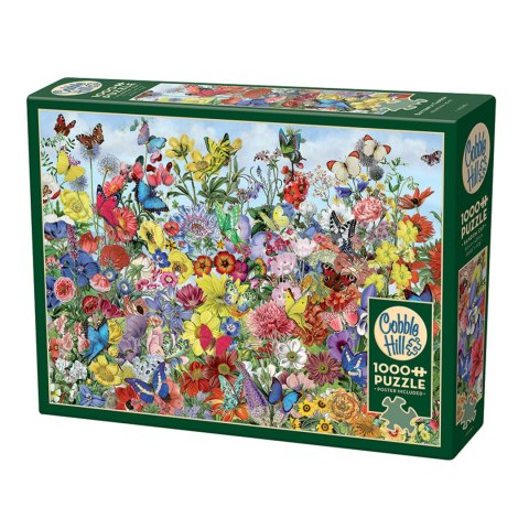 Puzzle 1000 el. Ogród pełen motyli Cobble Hill