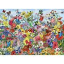 Puzzle 1000 el. Ogród pełen motyli Cobble Hill