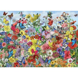 Puzzle 1000 el. Ogród pełen motyli Cobble Hill
