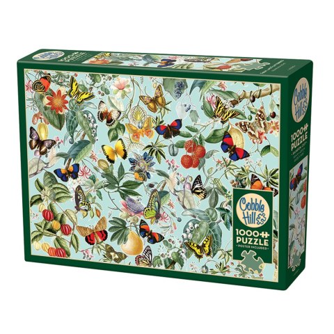 Puzzle 1000 el. Owoce i motyle Cobble Hill