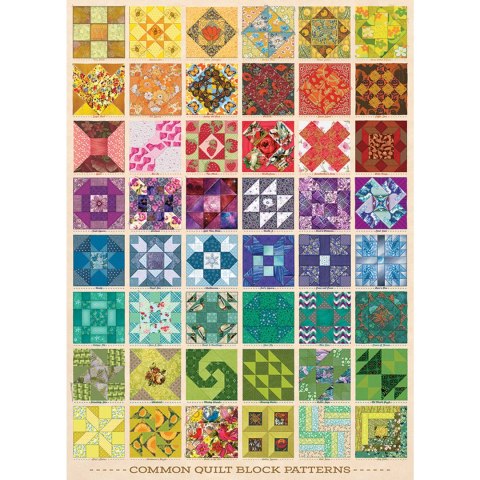 Puzzle 1000 el. Patchwork Cobble Hill