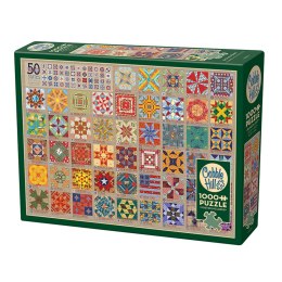 Puzzle 1000 el. Pięćdziesiąt stanów Ameryki Cobble Hill