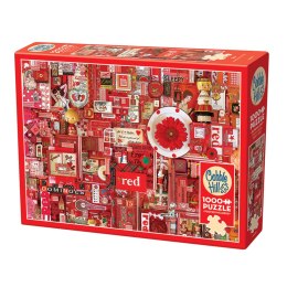 Puzzle 1000 el. Pomaluj mój świat na kolor... czerwony Cobble Hill