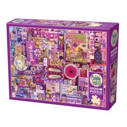 Puzzle 1000 el. Pomaluj mój świat na kolor... fioletowy Cobble Hill