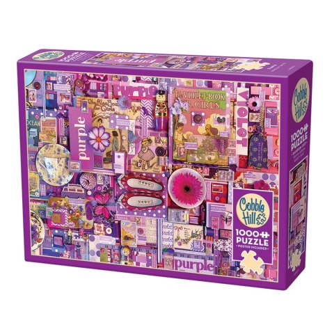 Puzzle 1000 el. Pomaluj mój świat na kolor... fioletowy Cobble Hill