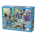 Puzzle 1000 el. Pomaluj mój świat na kolor... niebieski Cobble Hill