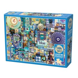 Puzzle 1000 el. Pomaluj mój świat na kolor... niebieski Cobble Hill