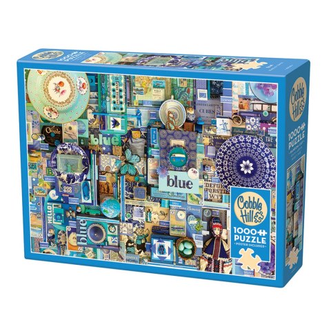 Puzzle 1000 el. Pomaluj mój świat na kolor... niebieski Cobble Hill