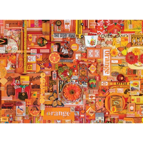 Puzzle 1000 el. Pomaluj mój świat na kolor... pomarańczowy Cobble Hill