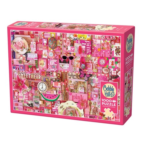 Puzzle 1000 el. Pomaluj mój świat na kolor... różowy Cobble Hill