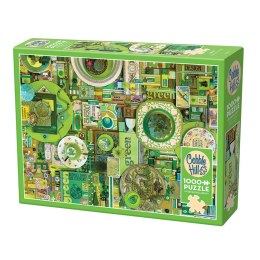 Puzzle 1000 el. Pomaluj mój świat na kolor... zielony Cobble Hill