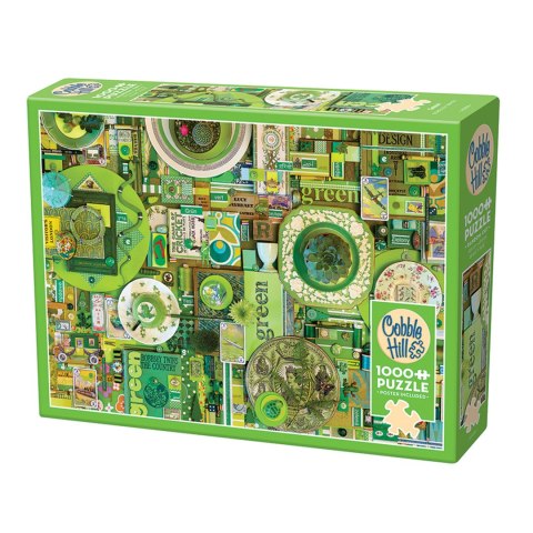 Puzzle 1000 el. Pomaluj mój świat na kolor... zielony Cobble Hill