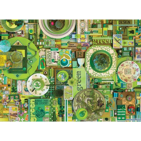 Puzzle 1000 el. Pomaluj mój świat na kolor... zielony Cobble Hill