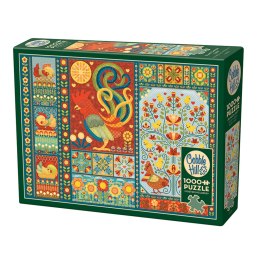 Puzzle 1000 el. Skandynawski patchwork Cobble Hill
