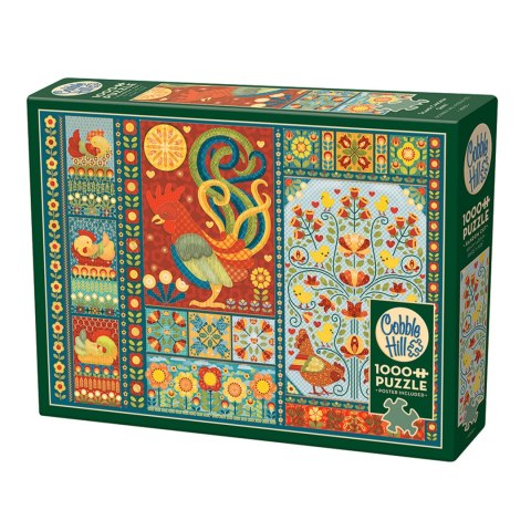 Puzzle 1000 el. Skandynawski patchwork Cobble Hill