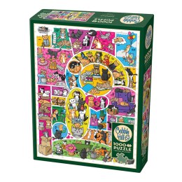 Puzzle 1000 el. Śmieszne koty Cobble Hill