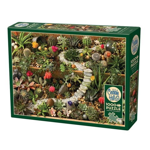 Puzzle 1000 el. Sukulenty w ogrodzie Cobble Hill