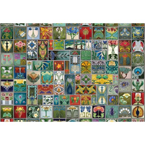 Puzzle 2000 el. Kolorowa mozaika Cobble Hill