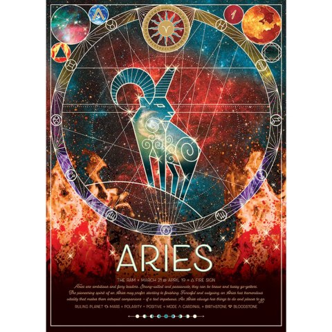 Puzzle 500 el. Znaki zodiaku: Baran Cobble Hill
