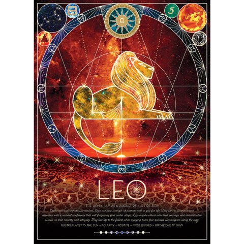 Puzzle 500 el. Znaki zodiaku: Lew Cobble Hill