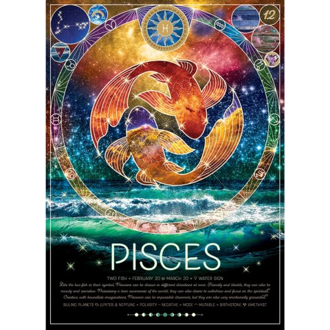 Puzzle 500 el. Znaki zodiaku: Ryby Cobble Hill