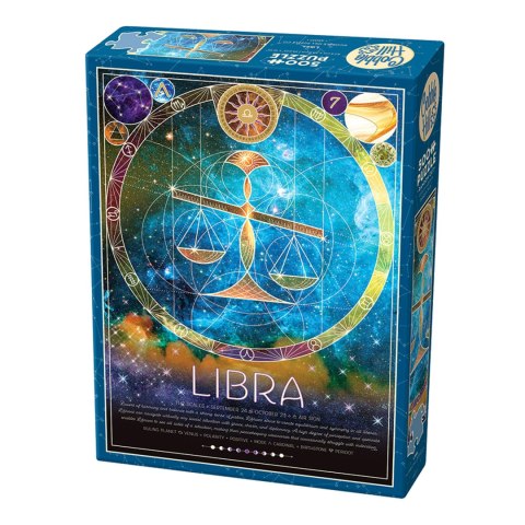 Puzzle 500 el. Znaki zodiaku: Waga Cobble Hill
