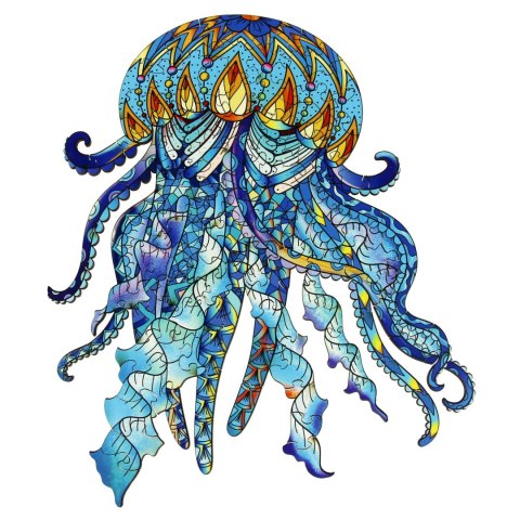 Puzzle drewniane / kolorowe - Meduza Eureka 3D